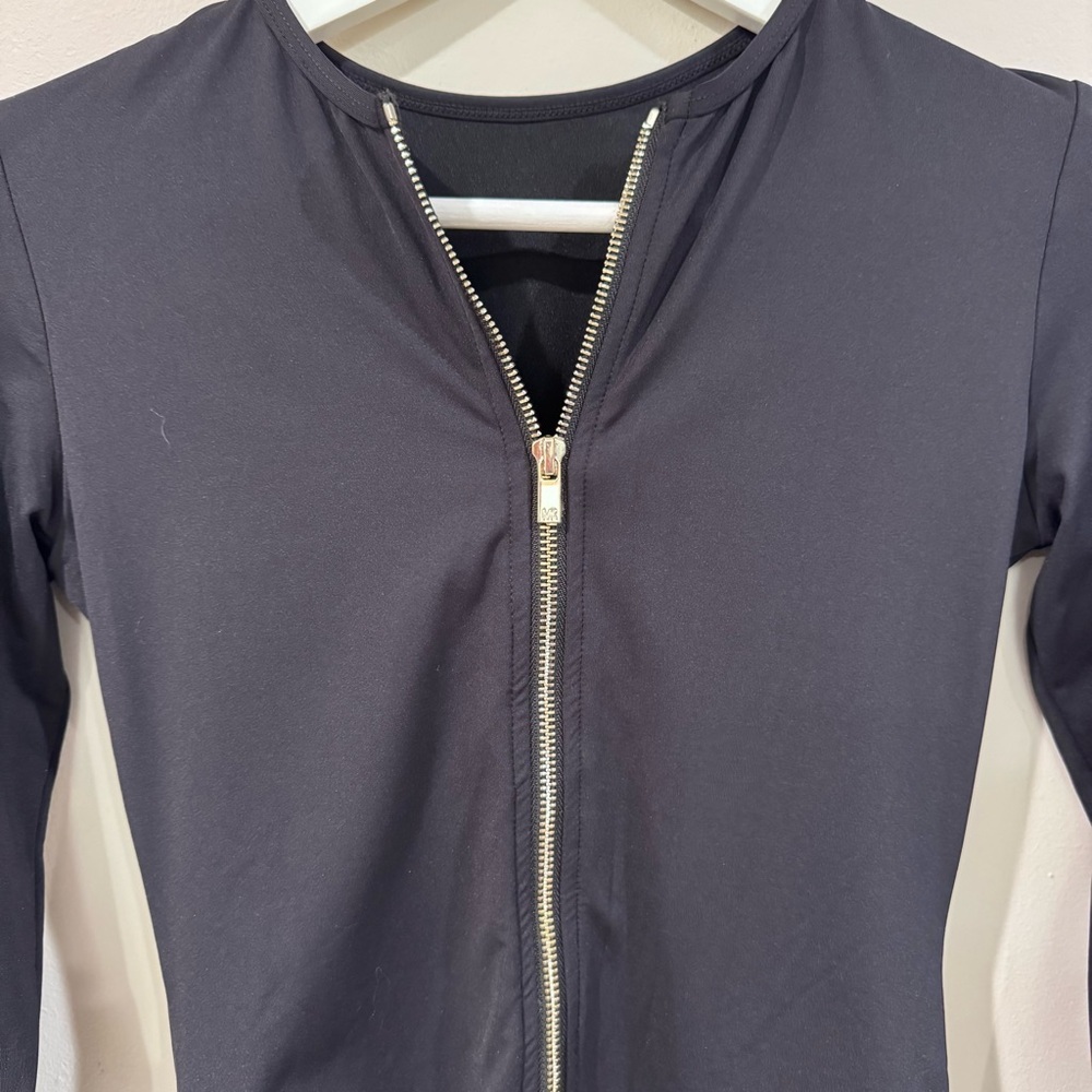 Michael Michael Kors Mmk x 007 Scuba Zip-Up Swimsuit - Picture 3 of 3